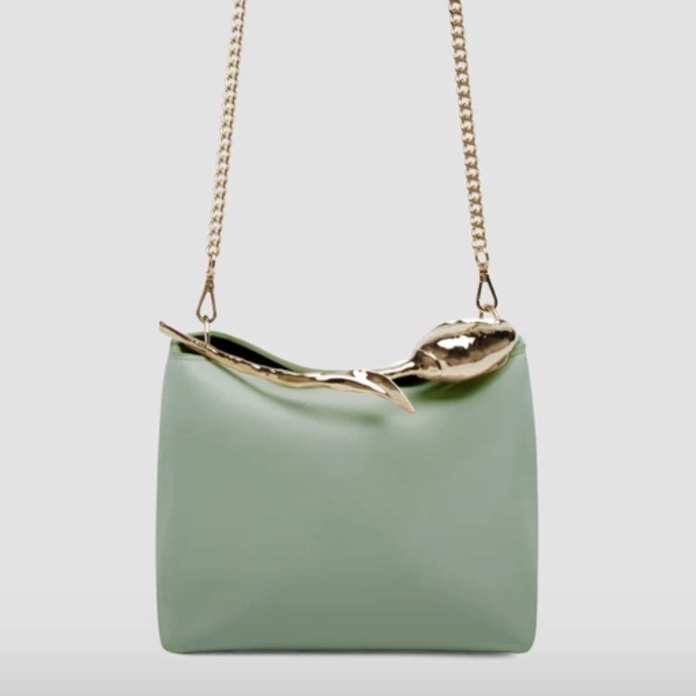 ERDEM 'Mini Bloom' Bag in Duck Egg Blue - MSRP $1995 - NWT - SAVE $800 - Picture 6 of 10